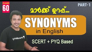 SYNONYMS English Grammar amp Vocabulary for Kerala PSCSSCRRB [upl. by Adnorahs]