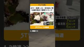 辺り一面真っ白…住宅街に雪 札幌市南区で積雪５センチ 夜にかけて降り続く見通し shorts [upl. by Haslam971]