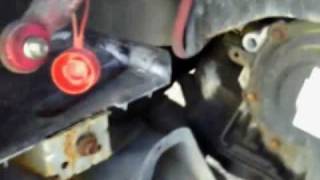 01 dodge stratus battery replacementstarter removal [upl. by Laddy]