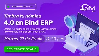 WEBINAR Timbra tu nómina 40 con Bind 🧾✅ [upl. by Dee]