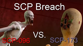 SCP096 Vs SCP173 SFM [upl. by Alrahs]