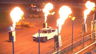 Mildenhall 2024 Supreme Unlimited Banger Racing Multi Camera Highlights plus Stock Cars [upl. by Sheehan]