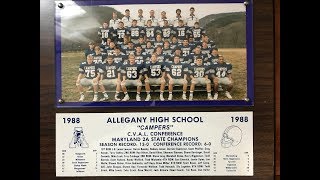 1988 Allegany High School Football Game 2 vs Keyser WV [upl. by Ladin]