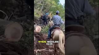 mules are providing relief to hardtoreach areas after hurricanehelene northcarolina [upl. by Claudelle]