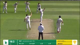 Nathan Smith 202324 Plunket Shield Bowling Highlights [upl. by Lotsyrk]