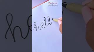 Easiest calligraphy HACK  Hand Lettering  Fauxfake calligraphy satisfyingcreativeart [upl. by Wyon]