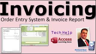 Order Entry System with Invoice Report Template for Microsoft Access Print Receipts Bills More [upl. by Anay]