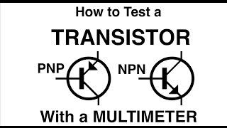 How to test a TRANSISTOR with a multimeter PNP or NPN MF63 [upl. by Elyod]