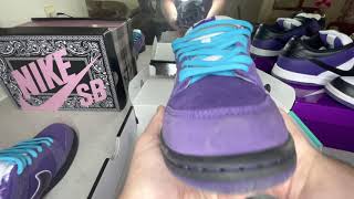 UA FAKE  REP PK Travis Scott Sb Dunk 30 and Updated Purple Lobster how do they hold up [upl. by Yonita]