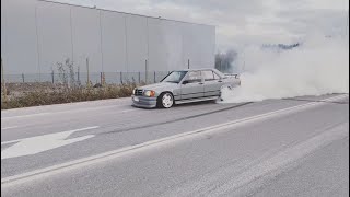 Mercedes 190E W201M103 M104 Turbo Drift [upl. by Jemma]