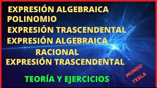 ✅✅Diferencia entre POLINOMIOS Y EXPRESIONES ALGEBRAICAS 2023🚀🚀 Expresión Algebraica TRASCENDENTE [upl. by Ecila]