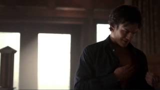 The Vampire Diaries  4x03  Elena and Damon In Damons Room [upl. by Cathe980]