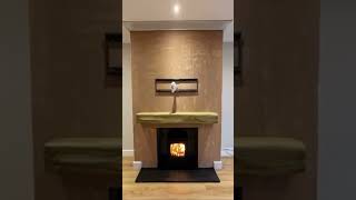 Fireproof chimney breast build in Windsor Berkshire ready to install wood burning stove woodburner [upl. by Borszcz]