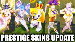 ALL PRESTIGE SKINS UPDATED 2022  League of Legends [upl. by Staffard222]