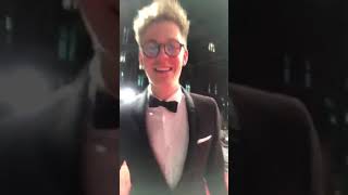 Video Message From Caspar Lee At The BAFTAs  February 10th 2019 [upl. by Neda]