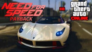 NEED FOR SPEED PAYBACK in GTA ONLINE Rockstar editor [upl. by Semajwerdna]