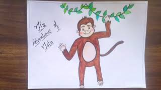 The Adventure of Toto drawing  Moments english  easy drawing  step by step [upl. by Airrej]