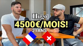 Hugo 21ans frontalier SUISSE 4500€mois [upl. by Irrot177]