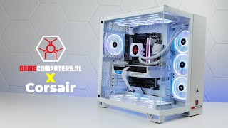 Corsair 6500X Gaming PC  Witte Build met highend hardware [upl. by Nannaihr]