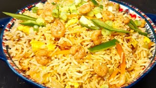 Shrimp Fried Rice Recipe  Quick 20Minute Dinner  Better Than Takeout Asian Fried Rice 🍚 [upl. by Anafetse]