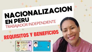 DNI Peruano por ser TRABAJADOR INDEPENDIENTE [upl. by Annaiek]