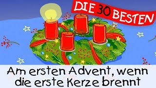 Am ersten Advent wenn die erste Kerze brennt  Weihnachtslieder zum Mitsingen  Kinderlieder [upl. by Gardas]