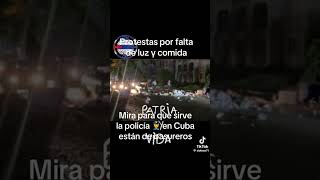 🚨🚨🚨Protestas en Cuba por falta de luz y comida  Patria y vida abajo La dictadura [upl. by Yanat]