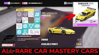 Forza Horizon 5  All Car Mastery Skill Tree Cars amp How To Unlock Them  Rare Cars Using Skill point [upl. by Johannah]