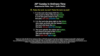 26th Sunday in Ordinary Time Responsorial Psalm Year C Colin Smith [upl. by Hearsh]