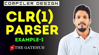 CLR1 Parser Example 1  Canonical LR Parser  Compiler Design [upl. by Alletniuq]