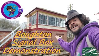 Newly rebuilt Signal Box for Boughton Station at Northampton and Lamport Railway [upl. by Ezarra]