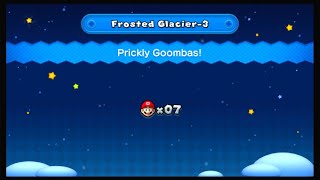 New Super Mario Bros U Deluxe Frosted Glacier3 Prickly Goombas [upl. by Fritzsche]