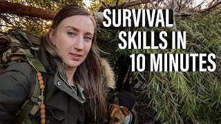 10 MINUTE SURVIVAL SKILLS IN AFRICA  How to survive in the bush in 10 minutes [upl. by Araic809]