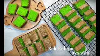 RESEPI KEK KELAPA PANDAN [upl. by Berlinda589]