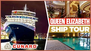 Cunards Queen Elizabeth FULL Ship Tour [upl. by Yrocal]