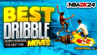 BEST DRIBBLE MOVES IN NBA 2K24 FASTEST DRIBBLE MOVES FOR ALL BUILDS NEW GLITCHY DRIBBLE MOVES 2K24 [upl. by Spencer]