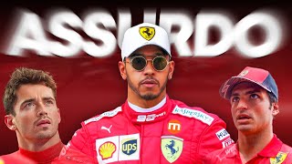 HAMILTON IN FERRARI  Ma Sainz e Leclerc Chi è più forte [upl. by Arres730]