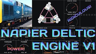 Napier Deltic Engine V1  read description  Engine Simulator [upl. by Llertnom]