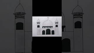 Masjid drawing tutorial  How to draw mosque easy  Islamic drawing for beginners shorts Islamic [upl. by Eelesor116]