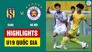 Highlights U19 SLNA  U19 Hà Nội  Giằng co loạt luân lưu vé chung kết mướt mồ hôi [upl. by Sirtemed530]