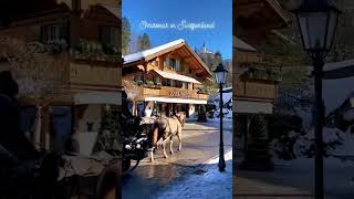 Switzerland in December 🇨🇭✨❄️ switzerland christmas luxurytravel christmasvacation shorts [upl. by Zanahs]