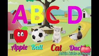 A For Apple 🍎 B For Ball ⚽️  ABCD  A To Z Alphabets Learning  Phonics Song  kids Rhymes ABC Song [upl. by Eves532]