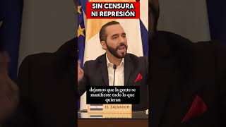 Bukele lo deja claro En El Salvador no se calla a nadie es un país libre elsalvador nayibbukele [upl. by Phipps391]