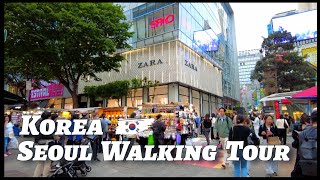 Myeongdong Day Walk in Seoul  Exploring the Heart of Korea seoul korea travel [upl. by Refinne908]