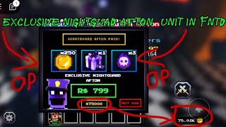 getting night guard Afton in fnaf td roblox￼ [upl. by Lac203]