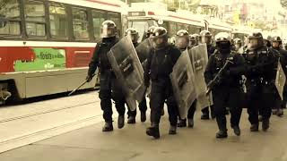 I put the Grand Army of the Republic Suite over Canadian Riot Police marching [upl. by Ymmot]