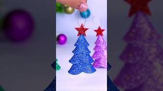 Easy Tree Shaped Ornaments Making Ideas🎄Christmas Decorations christmas diy craft [upl. by Aihsekram]