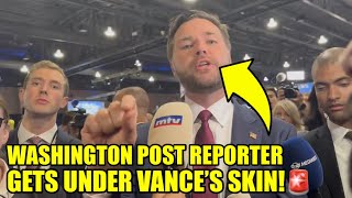 JD Vance Gets VISIBLY RATTLED By RELENTLESS Reporter [upl. by Spracklen]