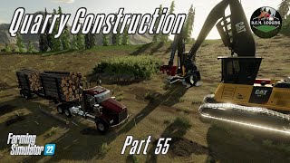 Building a Limestone Quarry Part 55  Farming Simulator 22 [upl. by Stanwin684]