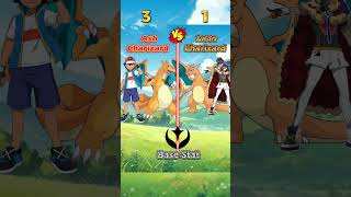 Ash Charizard Vs Leon Charizard 🔥 shorts pokemon ashketchum vs leon [upl. by Enisamoht]